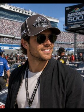 Daytona 500 2013 Embroidered Racing Patch Cap - Gray